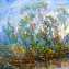 Artwork title: Trees near the water (private colltction). Artist: Valeriy Batalov