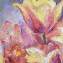 Artwork title: The golden tulips (private collection). Artist: Saltanat Tashimova