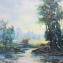 Artwork title: Landscape with the trees (private collection). Author: Valeriy Batalov