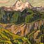 Artwork title: Aksai ravine  (gallery collection). Artist: Ariy Shkolny