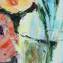 Artwork title: Flowers and cherries (private collection). Author: Saltanat Tashimova