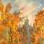 Artwork title: Panfilov's park autumn (private collection). Author: Yriy Shneiderman