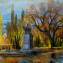 Artwork title: Park of Amangeldi. Artist: Evgeniy Orlov 